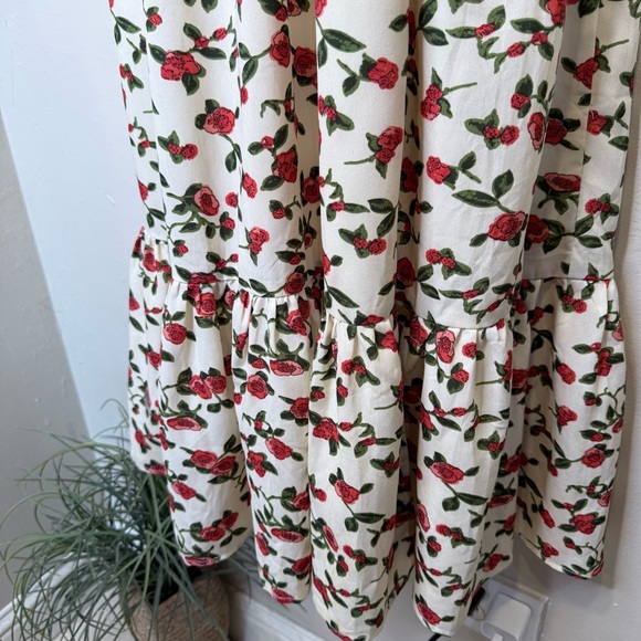 Showpo. | Lover's Day Floral Flutter Sleeveless Ruffled Skirt V-Neck Sundress - Picture 12 of 16